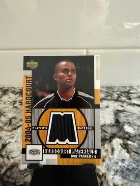 2004-05 Upper Deck Hardcourt - Hardcourt Materials Tony Parker #HM-TP